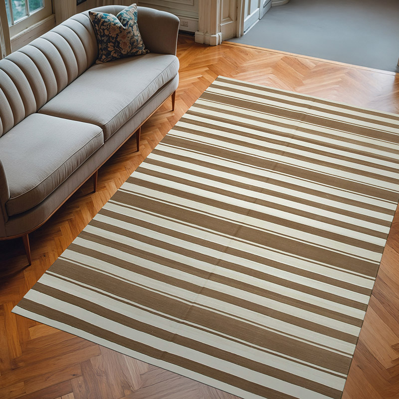 Nueva alfombra Dhurrie - 182 cm x 276 cm - K0037271