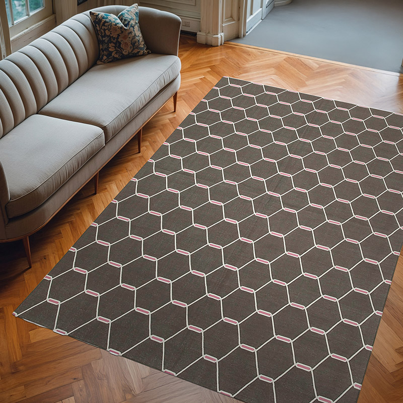 New Dhurrie Rug - 6'  x 8' 11" (72" x 107") - K0037326