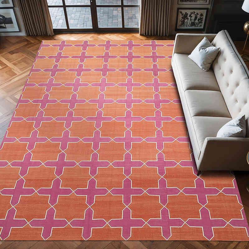 New Dhurrie Rug - 10'  x 13' 9" (120" x 165") - K0037333