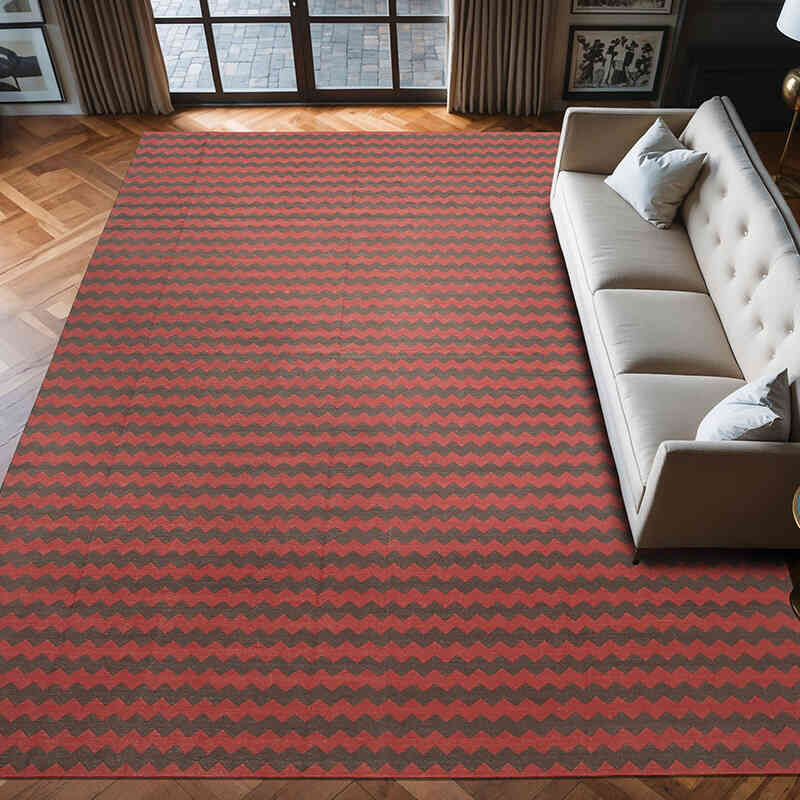 New Dhurrie Rug - 10'  x 13' 9" (120" x 165") - K0037338