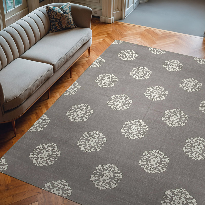 Nueva alfombra Dhurrie - 244 cm x 290 cm - K0037358