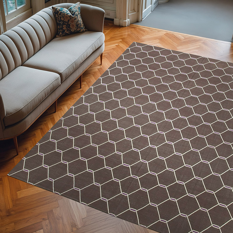 New Dhurrie Rug - 8'  x 9' 10" (96" x 118") - K0037364