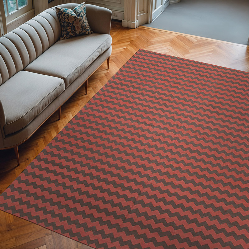New Dhurrie Rug - 8'  x 9' 10" (96" x 118") - K0037366