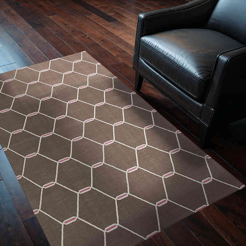 Nueva alfombra Dhurrie - 111 cm x 164 cm - K0037391