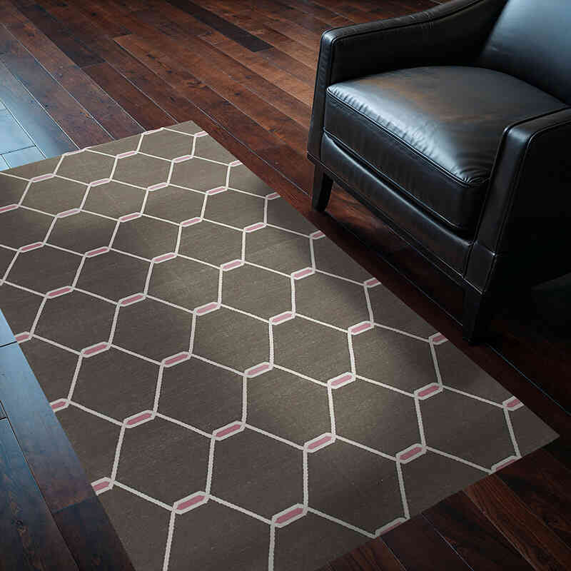 Nueva alfombra Dhurrie - 110 cm x 168 cm - K0037433