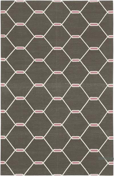 New Dhurrie Rug - 3' 7" x 5' 6" (43" x 66")