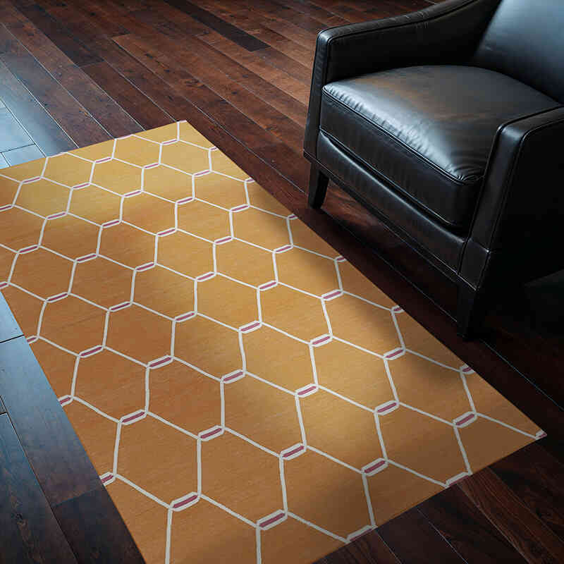 New Dhurrie Rug - 3' 5" x 5' 7" (41" x 67") - K0037440