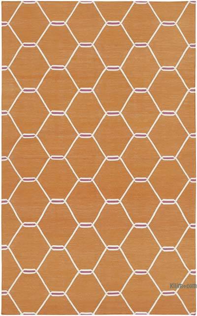 Nueva alfombra Dhurrie - 105 cm x 171 cm