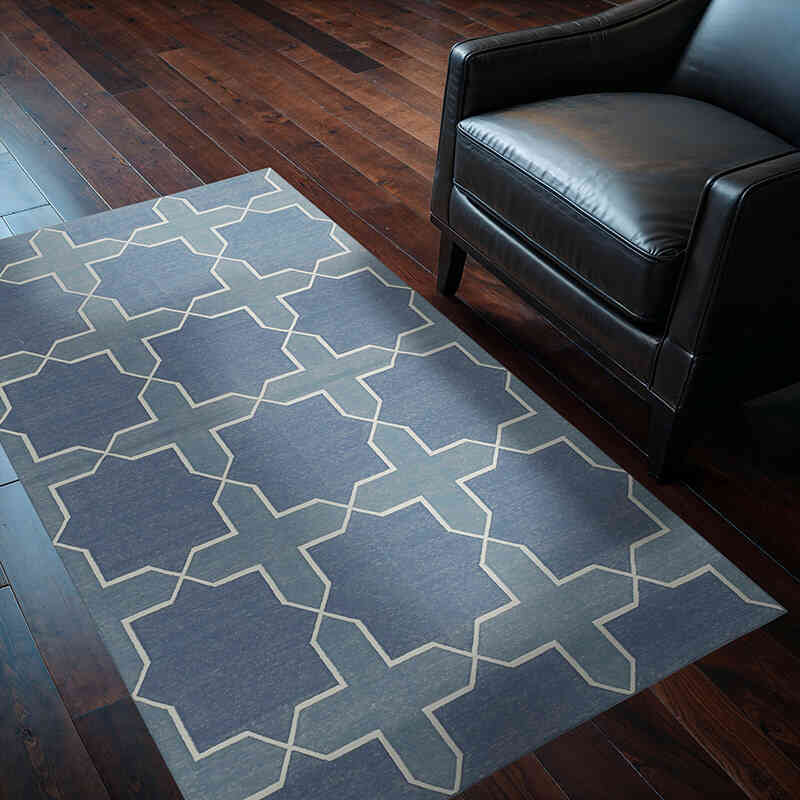 New Dhurrie Rug - 3' 8" x 5' 6" (44" x 66") - K0037449