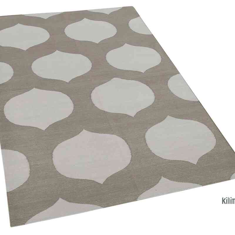 New Dhurrie Rug - 3' 6" x 5' 5" (42" x 65") - K0037452