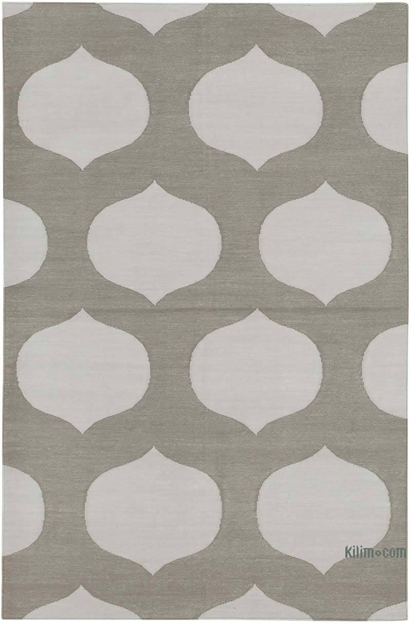 New Dhurrie Rug - 3' 6" x 5' 5" (42" x 65") - K0037452