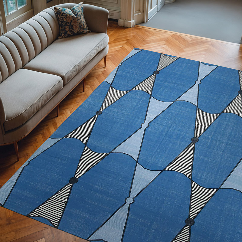 Nueva alfombra Dhurrie - 243 cm x 298 cm - K0037466