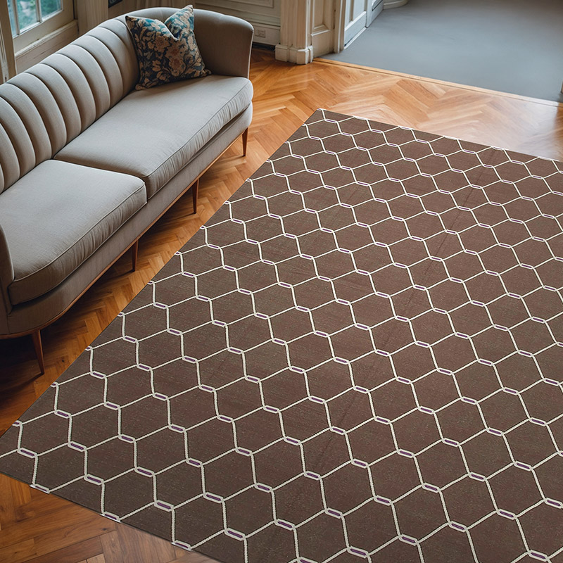 Nueva alfombra Dhurrie - 250 cm x 296 cm - K0037470