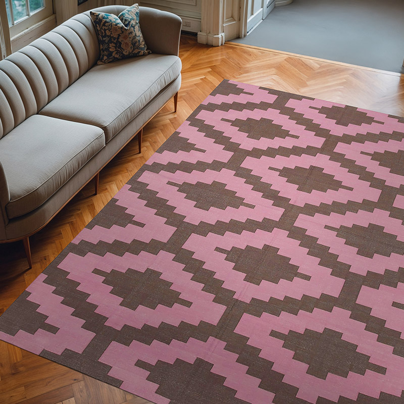 New Dhurrie Rug - 8'  x 9' 10" (96" x 118") - K0037477