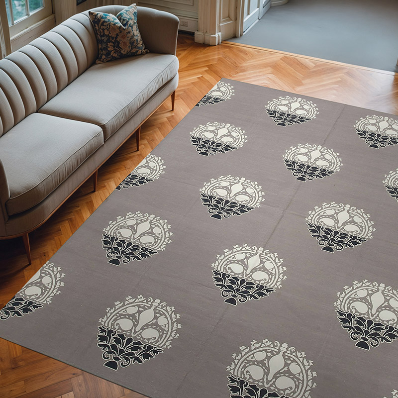 Nueva alfombra Dhurrie - 250 cm x 304 cm - K0037479
