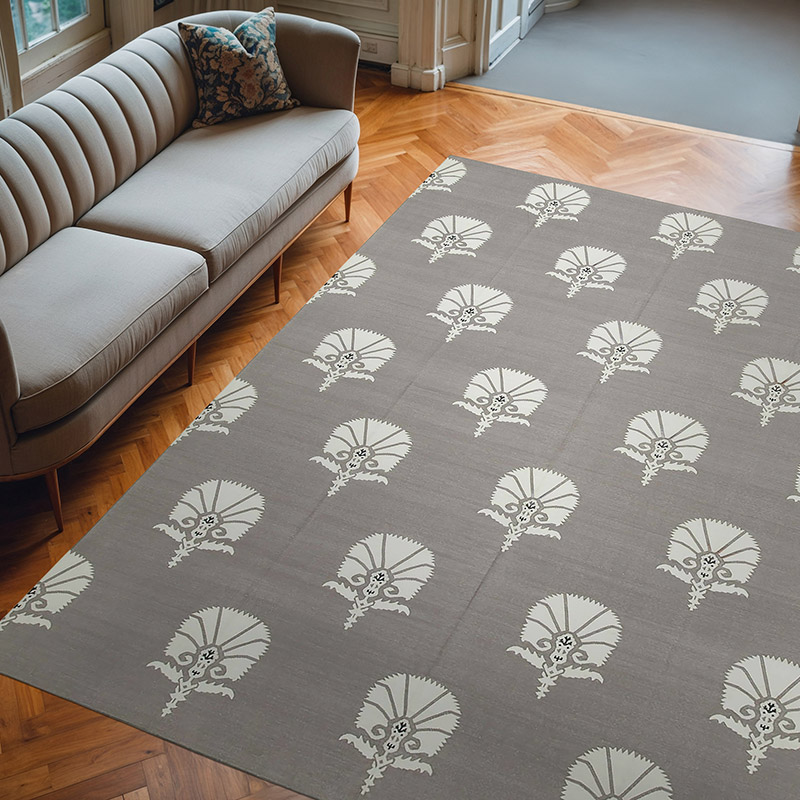 New Dhurrie Rug - 8' 2" x 9' 9" (98" x 117") - K0037483