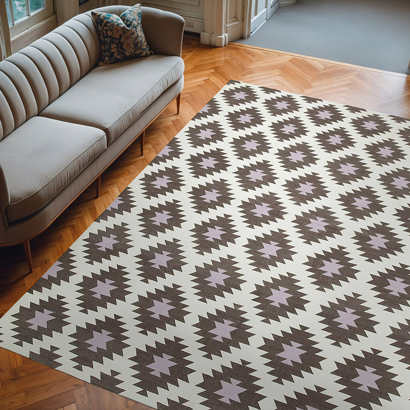 New Dhurrie Rug - 8' 1" x 9' 9" (97" x 117") - K0037492