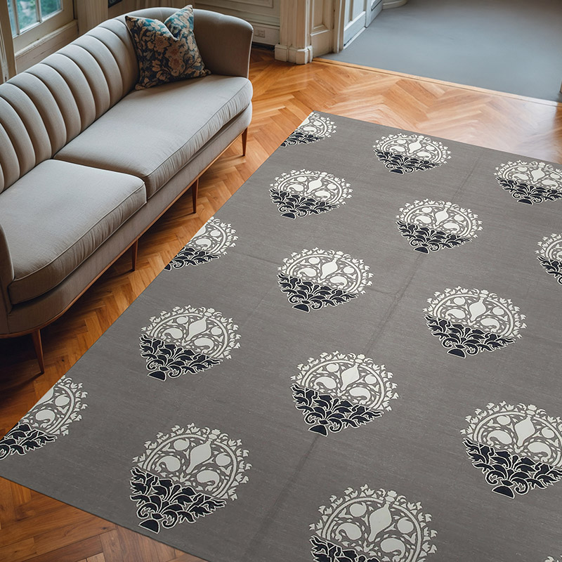 New Dhurrie Rug - 8'  x 9' 11" (96" x 119") - K0037493