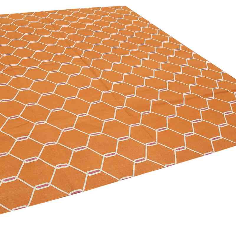 Nueva alfombra Dhurrie - 247 cm x 295 cm - K0037494