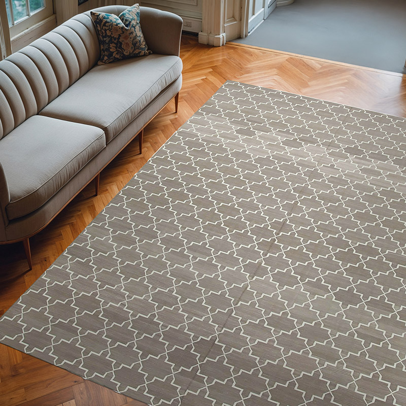 Nueva alfombra Dhurrie - 248 cm x 304 cm - K0037505