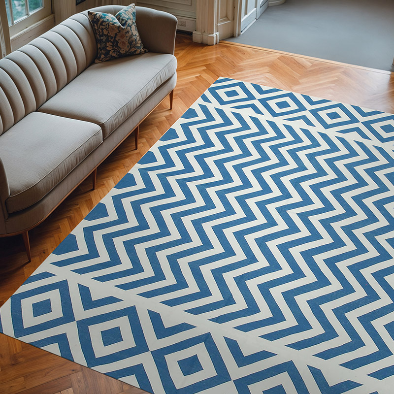 Nueva alfombra Dhurrie - 242 cm x 297 cm - K0037509