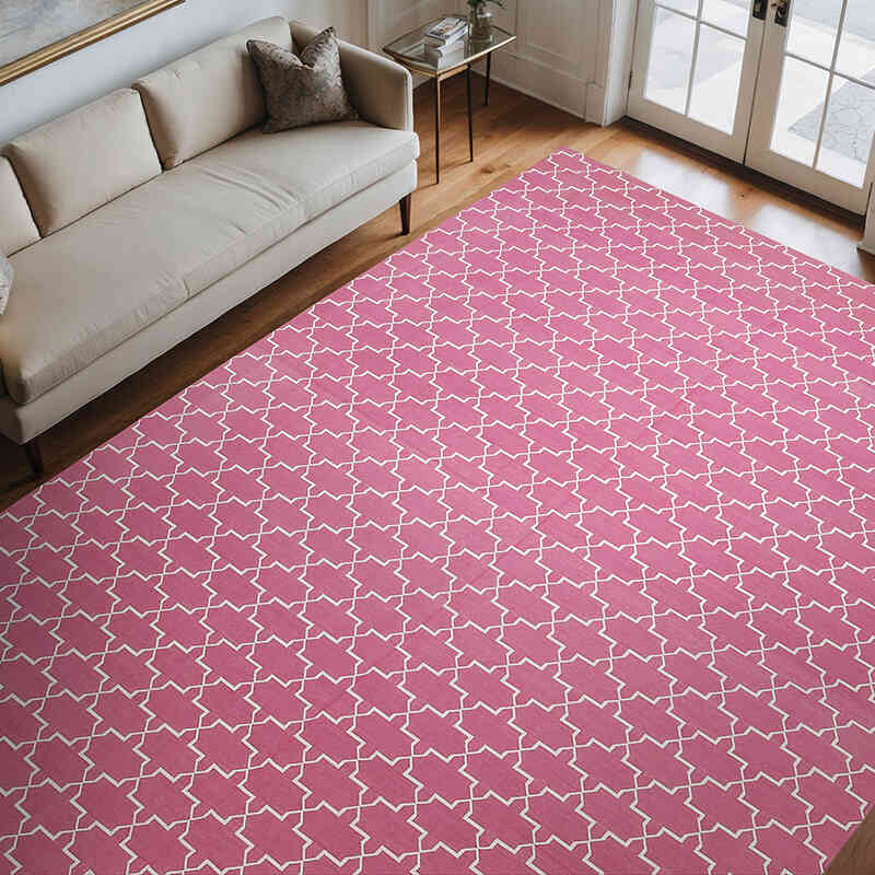 Nueva alfombra Dhurrie - 277 cm x 362 cm - K0037529