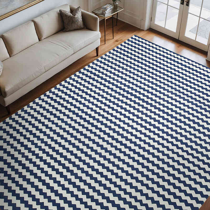 Nueva alfombra Dhurrie - 272 cm x 360 cm - K0037535