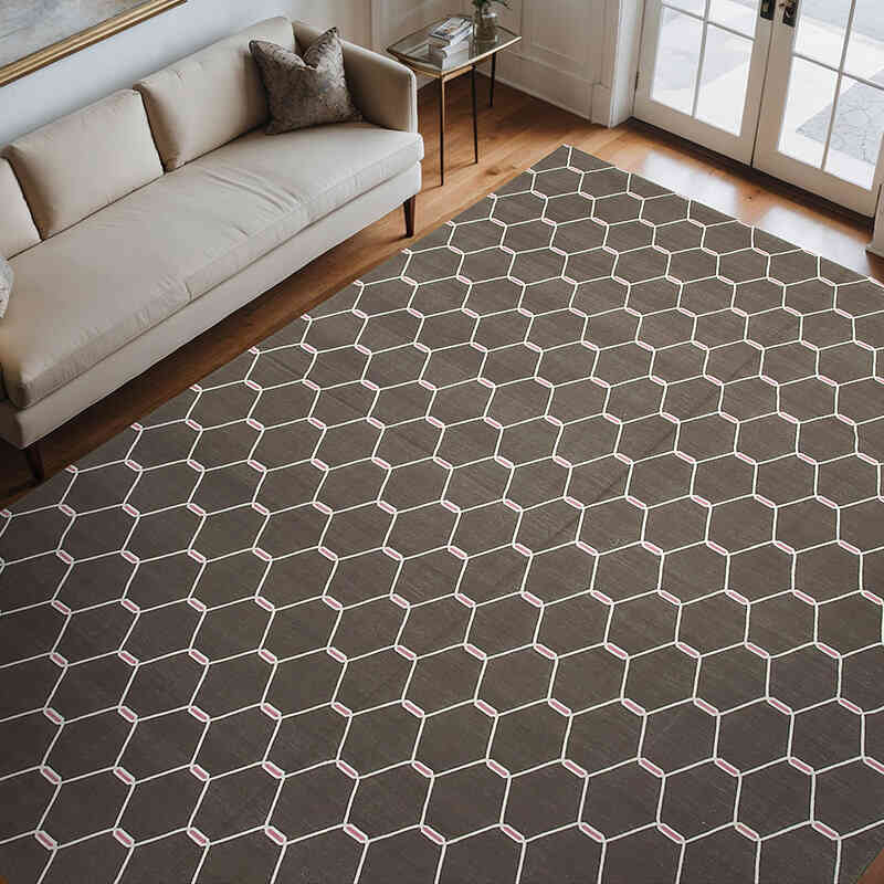 Nueva alfombra Dhurrie - 278 cm x 354 cm - K0037540