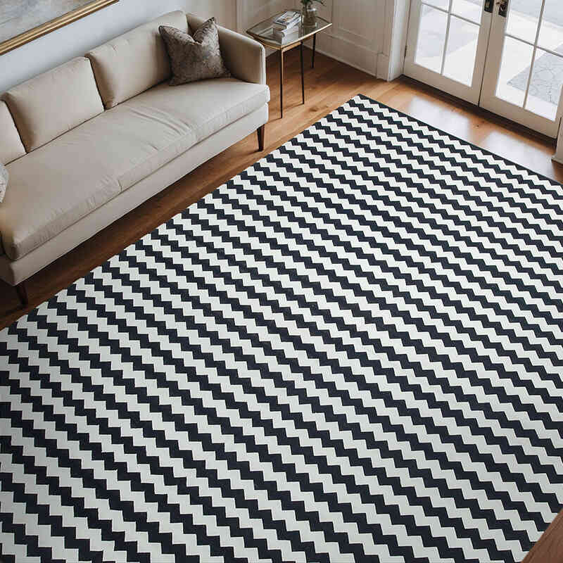 New Dhurrie Rug - 8' 10" x 11' 10" (106" x 142") - K0037541