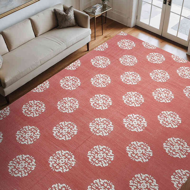 Nueva alfombra Dhurrie - 276 cm x 360 cm - K0037544
