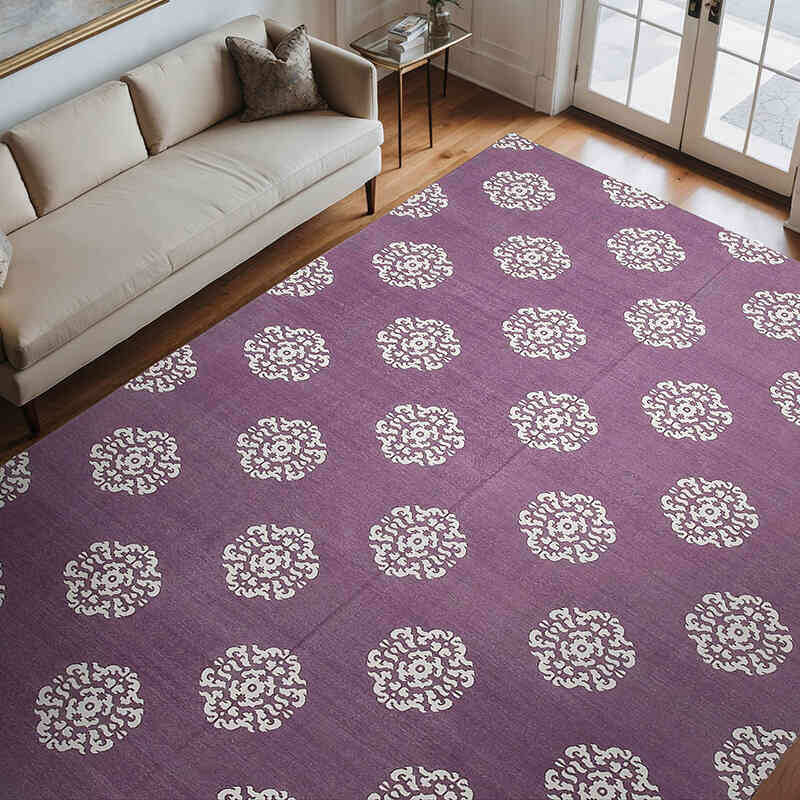 New Dhurrie Rug - 9' 1" x 11' 10" (109" x 142") - K0037546