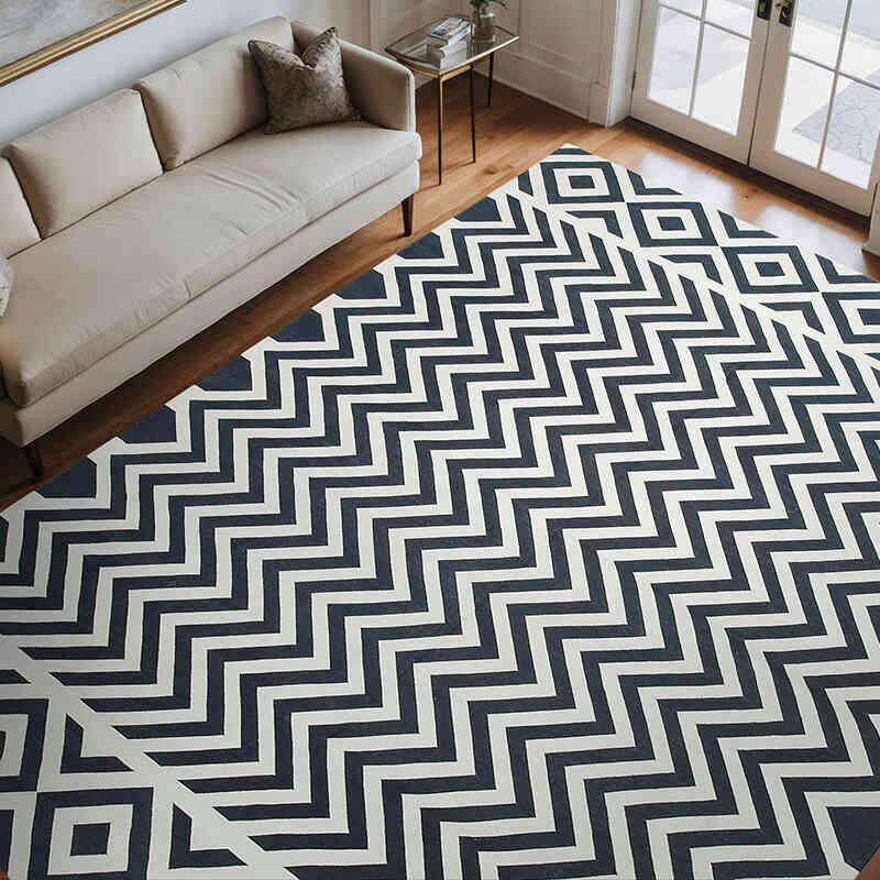 New Dhurrie Rug - 9' 1" x 11' 11" (109" x 143") - K0037547