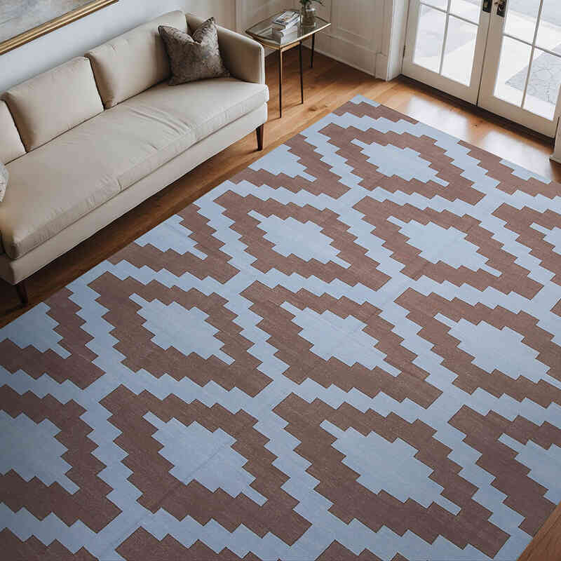 Nueva alfombra Dhurrie - 277 cm x 363 cm - K0037555