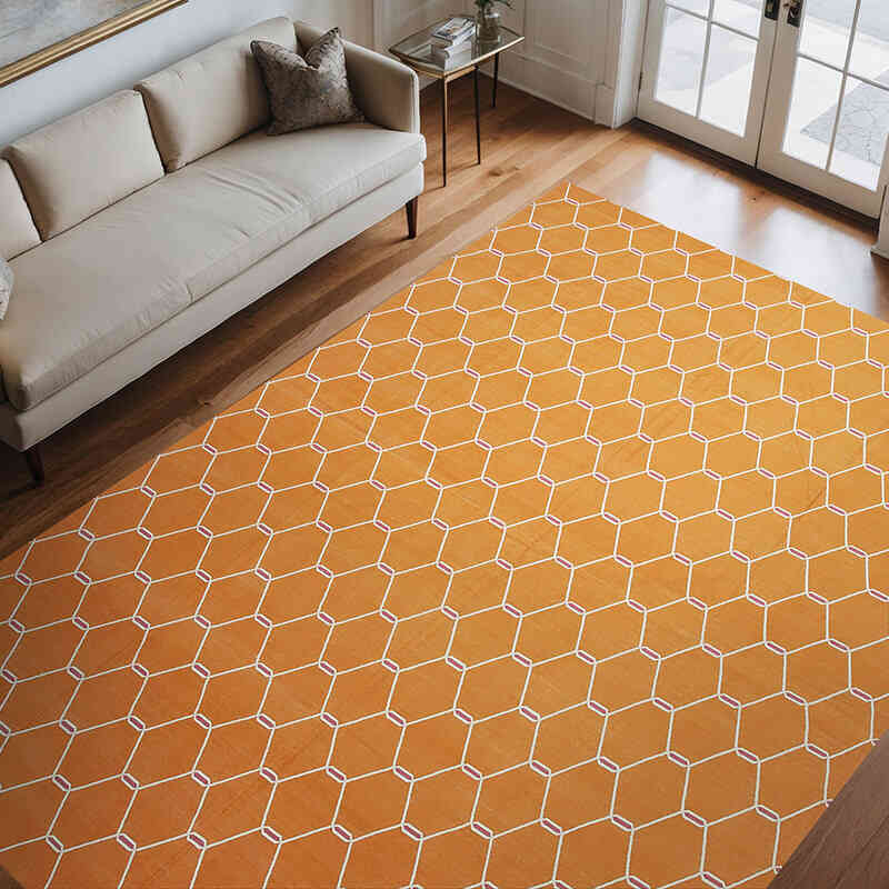 New Dhurrie Rug - 8' 11" x 11' 11" (107" x 143") - K0037557