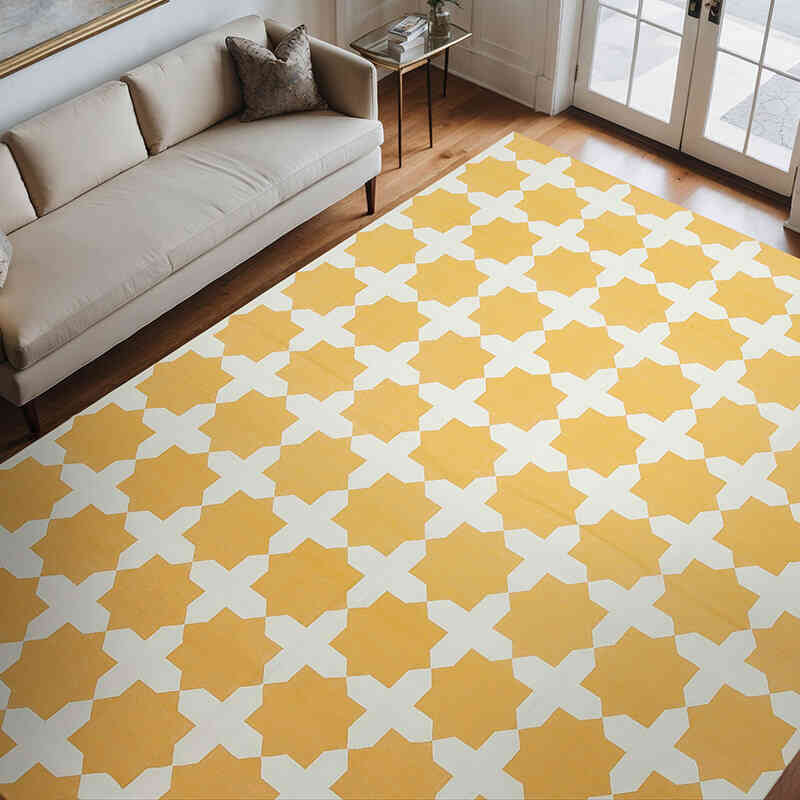 Nueva alfombra Dhurrie - 280 cm x 357 cm - K0037564