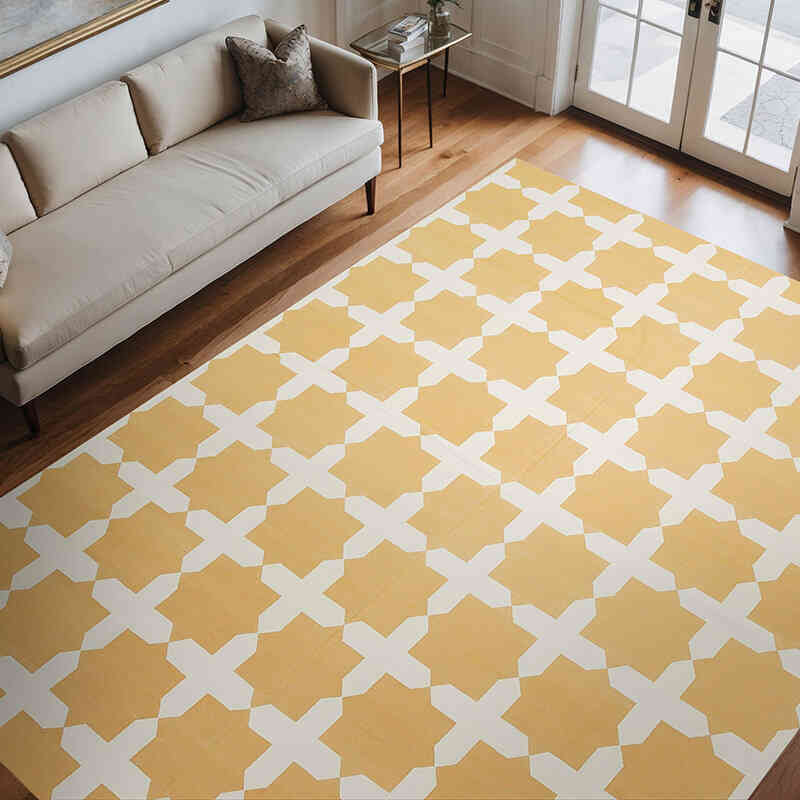 New Dhurrie Rug - 9' 3" x 11' 9" (111" x 141") - K0037566