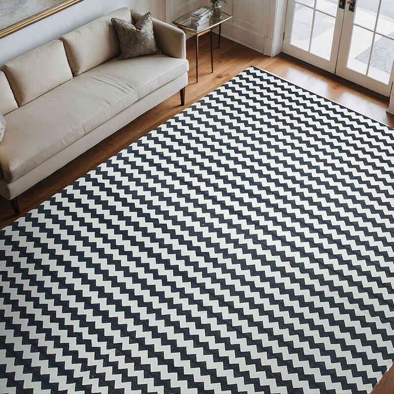 Nueva alfombra Dhurrie - 273 cm x 356 cm - K0037568