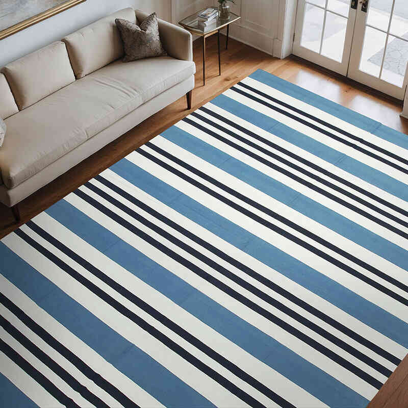 New Dhurrie Rug - 8' 11" x 12'  (107" x 144") - K0037574