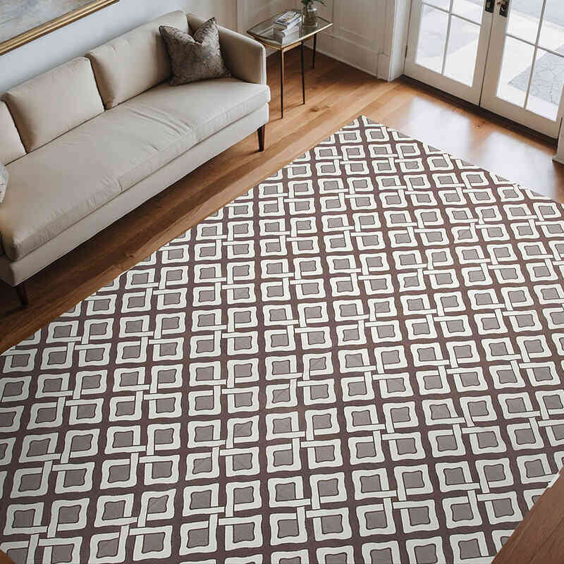 New Dhurrie Rug - 8' 10" x 11' 10" (106" x 142") - K0037579