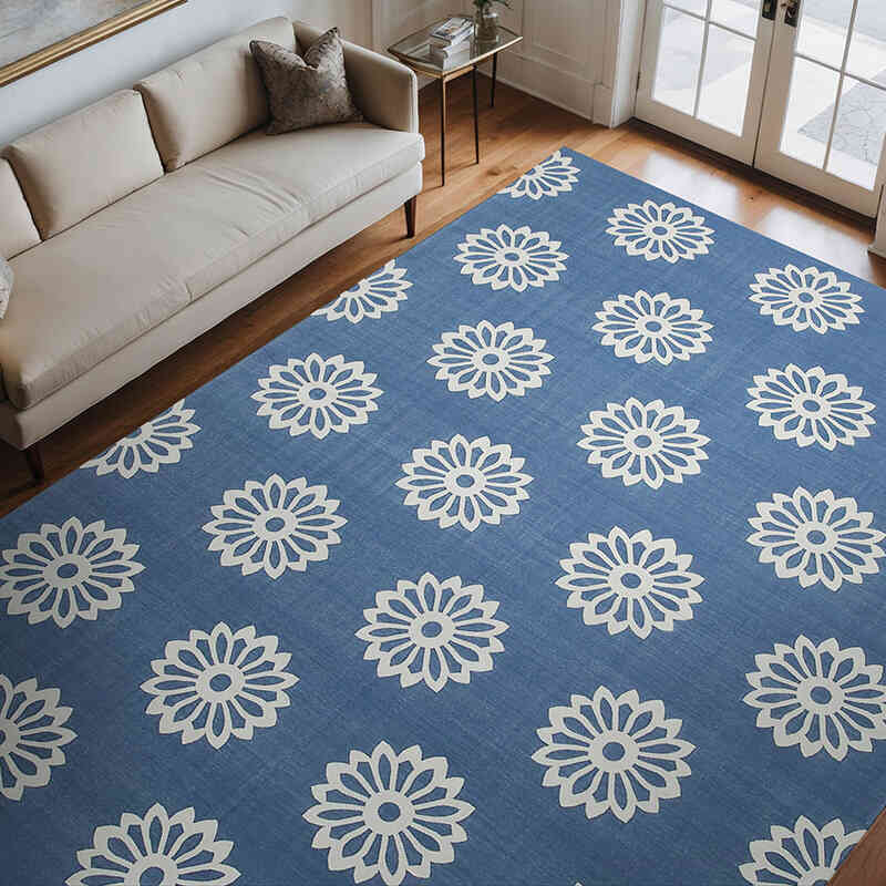 New Dhurrie Rug - 9' 1" x 11' 11" (109" x 143") - K0037582