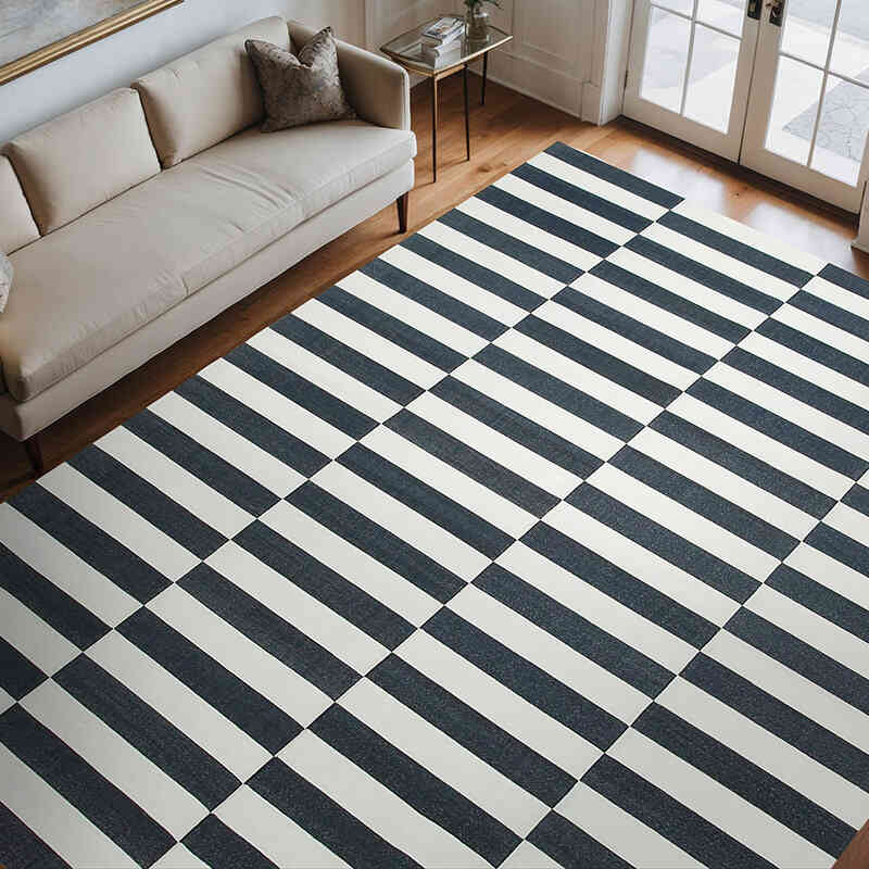 New Dhurrie Rug - 9' 1" x 11' 10" (109" x 142") - K0037587