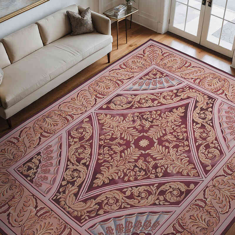 Aubusson Rug - 8' 9" x 11' 2" (105" x 134") - K0037617