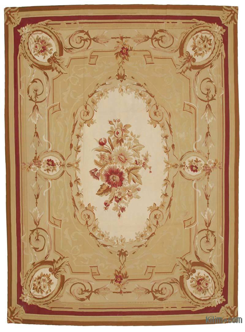 Aubusson Rug - 8' 8" x 11' 11" (104" x 143") - K0037621