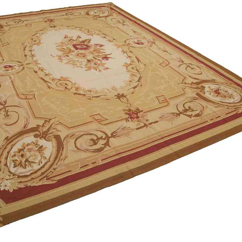 Aubusson Rug - 8' 11" x 11' 11" (107" x 143") - K0037623