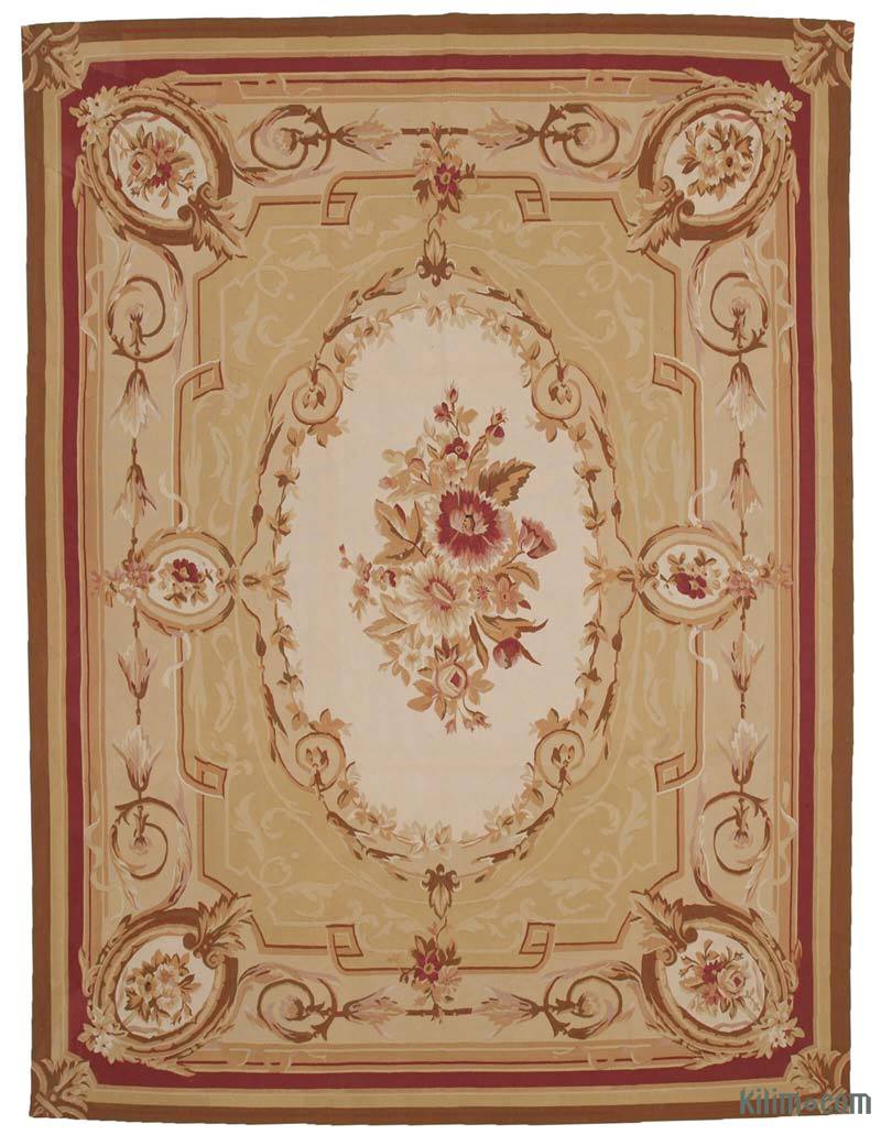 Aubusson Rug - 8' 11" x 11' 11" (107" x 143") - K0037623