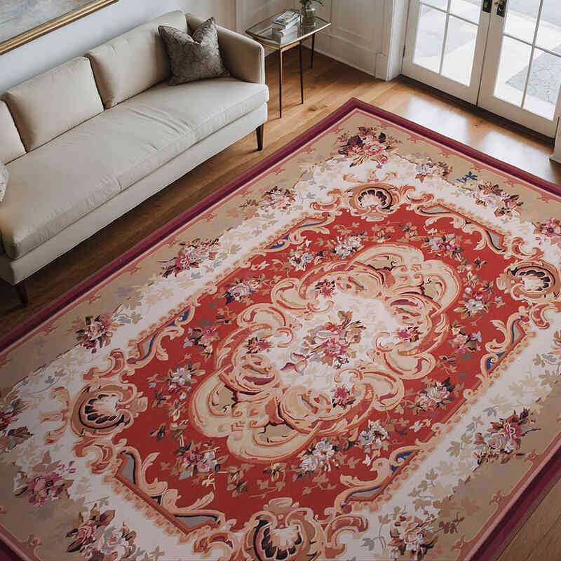 Aubusson Rug - 8' 8" x 11' 11" (104" x 143") - K0037636