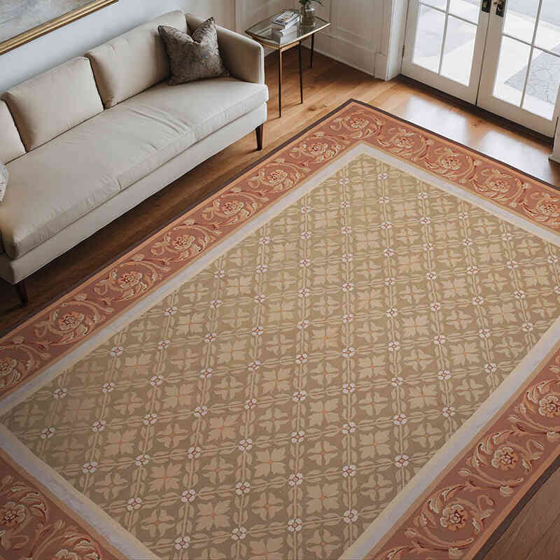 Aubusson Rug - 8' 7" x 11' 11" (103" x 143") - K0037639