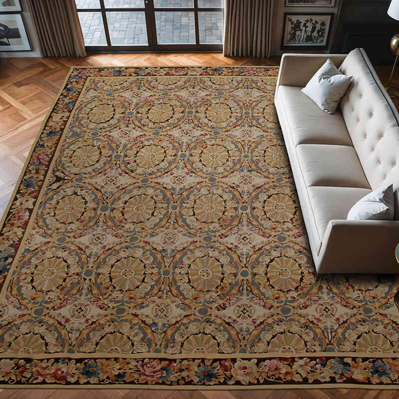 Alfombra Aubusson  - 338 cm x 381 cm - K0037645