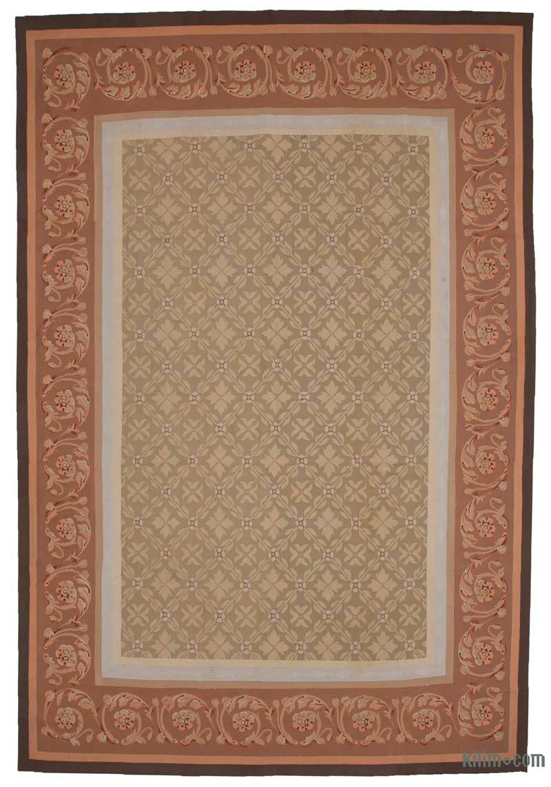 Aubusson Rug - 9' 5" x 14'  (113" x 168") - K0037656