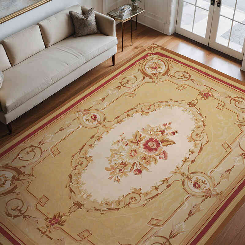 Aubusson Rug - 8' 8" x 12'  (104" x 144") - K0037669